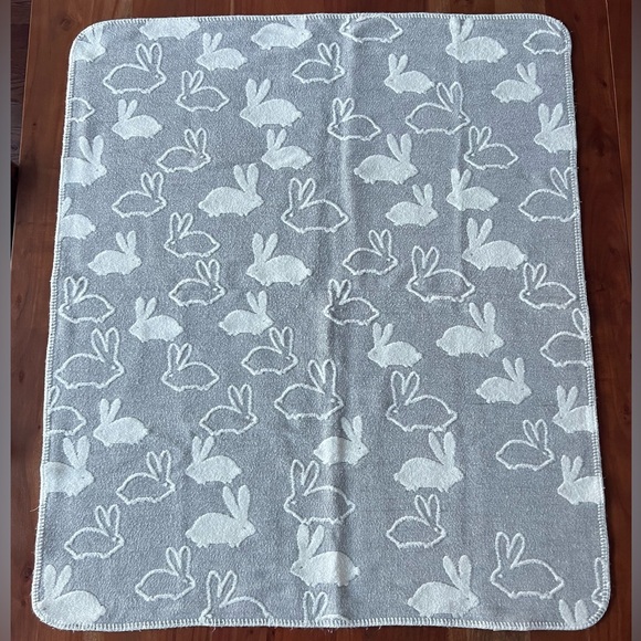 Vintage Pottery Barn Kids Bunny Baby Blanket - Picture 2 of 4